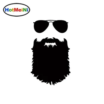 

HotMeiNi Car Sticker Jdm Decoration Beard Mustache Hipster Nerd Bumper Vinyl Decal Tailgate Fridge Waterproof 18cm