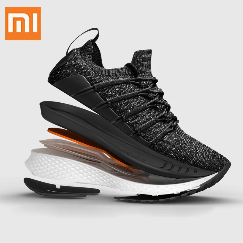  Xiaomi Original Shoes Sneaker 2 Sports Running breathable Fishbone Lock System Elastic Knitting Vam