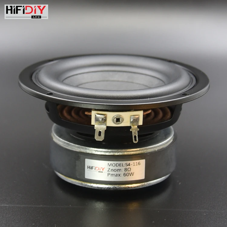 Hi fi diy áudio 4.5 polegada 60