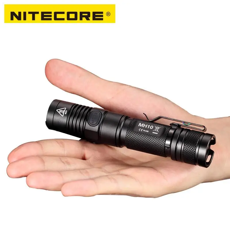  NITECORE MH10 1000 lúmenes U2 LED al aire libre linterna recargable portátil Cable de carga USB + 1