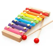 Деревянный музыкальный инструмент игрушка Младенец ребенок играя стук пианино музыкальная игрушка ранние образовательные игрушки YH1080