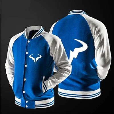 

2018 new free shipping baseball jacket Rafael Nadal Natto Bull Logo Printed jacket no hat,The highest quality, USA size.