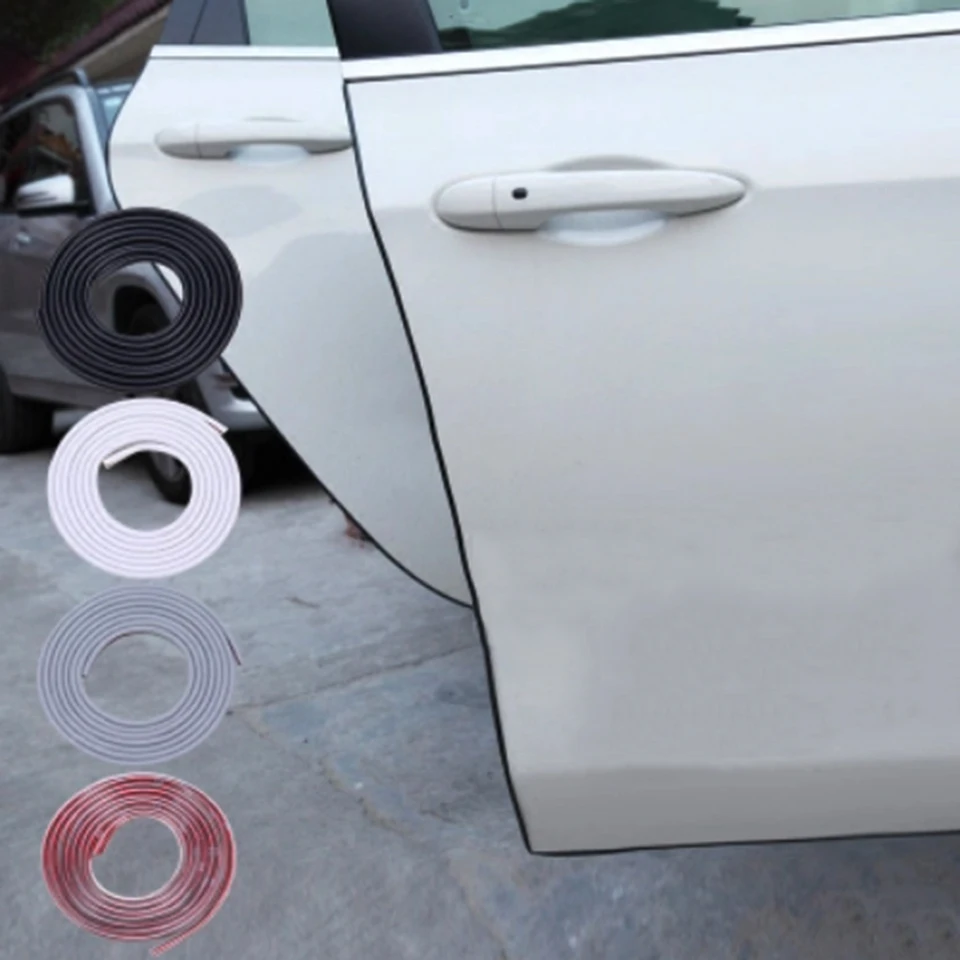 

5M Auto Door Collision Avoidance Stick Rubber Strip Decoration Stickers Car Accessories protector The Door Car Anti Collision