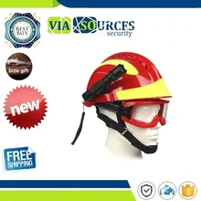 Защитный спасательный шлем пожарный защитные очки защитные шлемы на рабочем месте противопожарная жесткая шляпа с налобным фонарем и очками