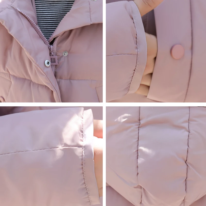 Новое поступление, зимняя женская куртка, с капюшоном, на пуговицах, Женское пальто, женская короткая парка, Casaco Feminino Inverno, теплая