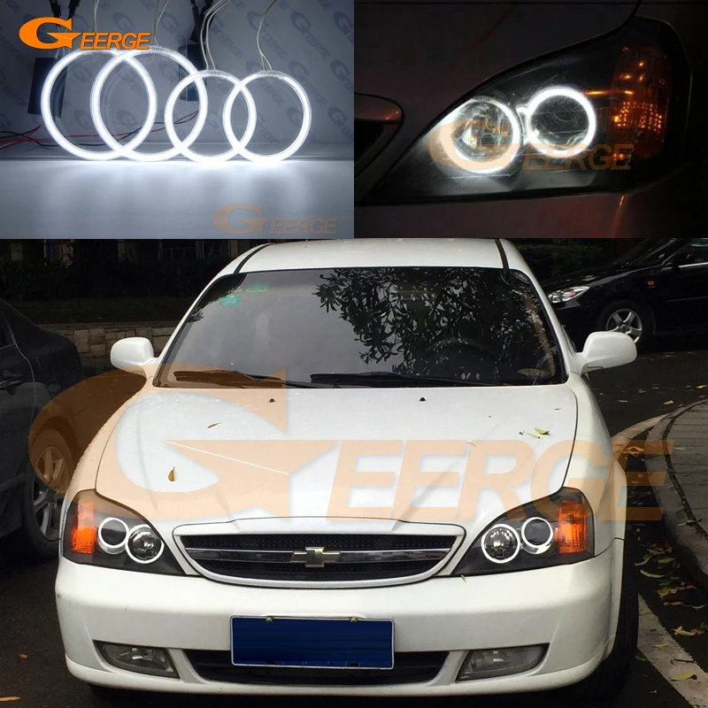 

For Chevrolet Epica 2004 2005 2006 Excellent Angel Eyes Ultra bright illumination CCFL Angel Eyes Halo Ring kit