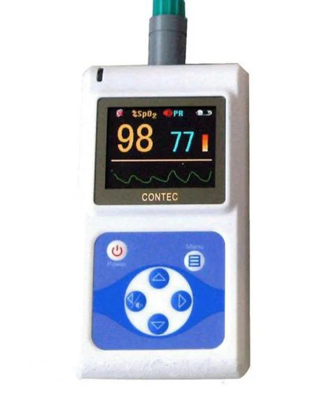 

FREE SHIPPING Adult SPO2 Monitor with software and larger colour screen CONTEC CMS60D 60D pulse oximeter