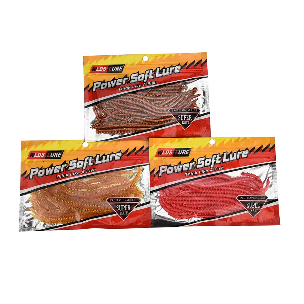 

20Pcs Simulated Caterpillar 3 Colors Minnow Lures Lake Dedicated Lures Soft Bait 14cm Silicone Bait Worms Fishing Lure