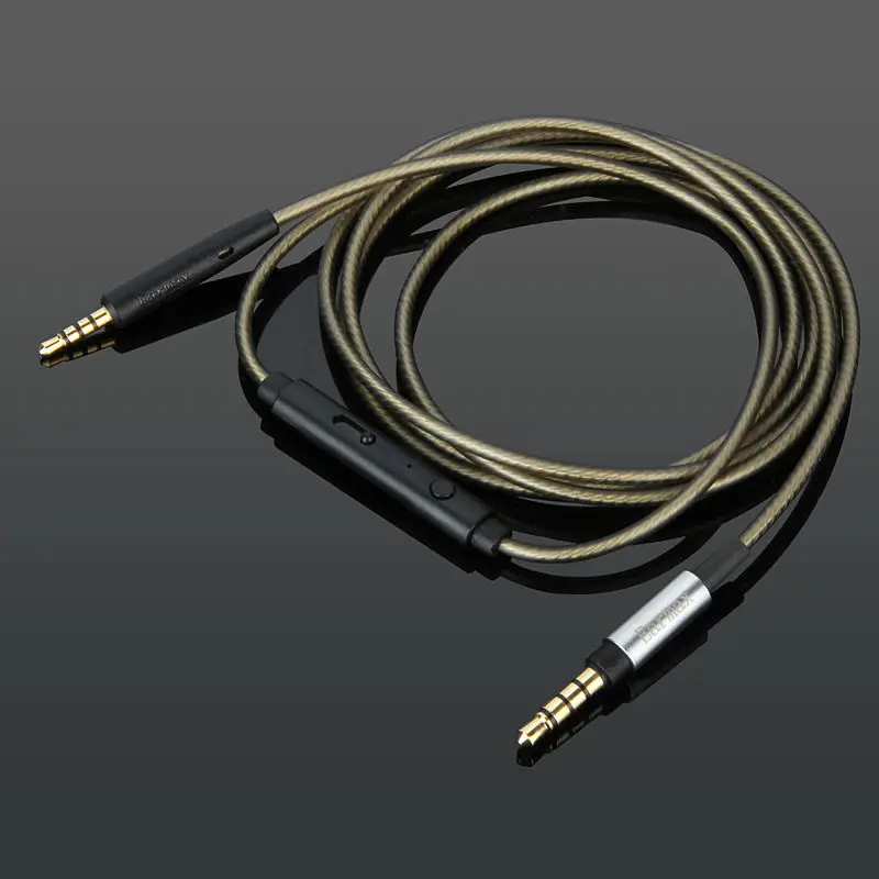 Silver Replace Audio Cable Mic For Bose SoundTrue Around Ear AE II SoundTrue SoundLink On Ear OE2 OE2i HEADPHONES