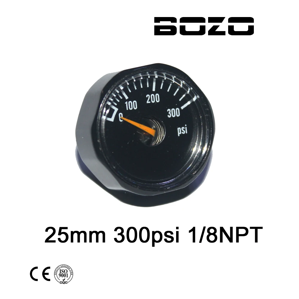 

Paintball Airsoft Diving PCP AirGun Mini 25mm 300psi Manometer Gauge 1/8NPT