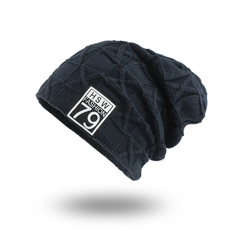 [FLB] Зимние шапки для мужчин шарф вязанные шапки кепки маска Warm капот Теплые Мешковатые зимние шапки для мужчин женщин Skullies Beanies F18001