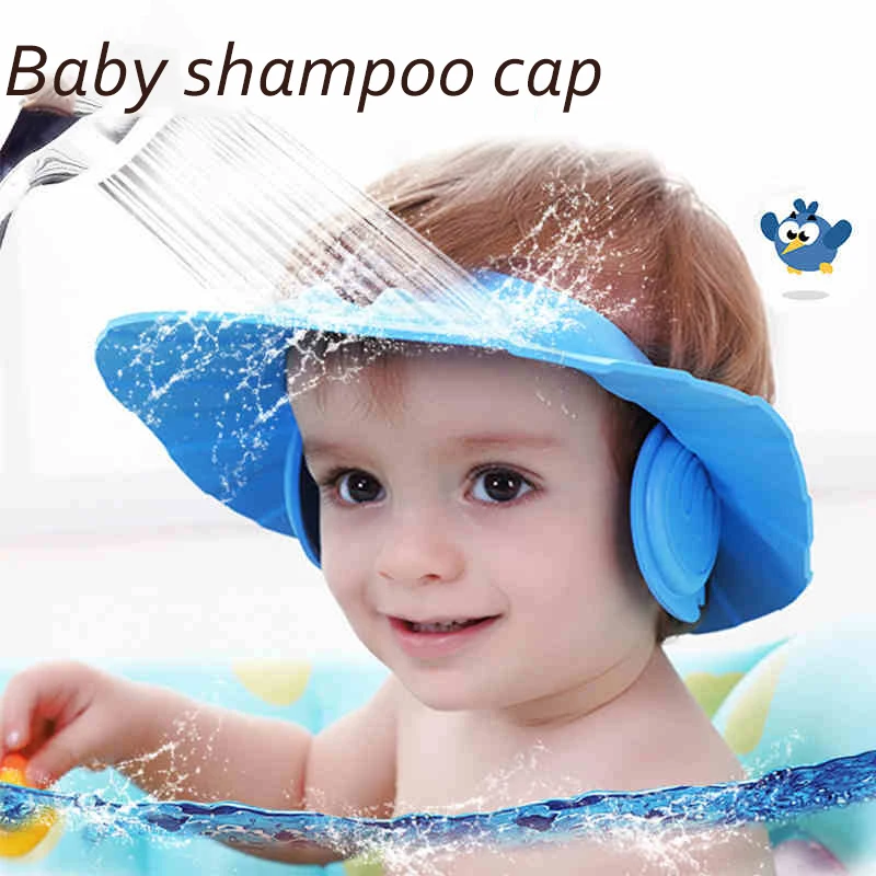 

Baby Shower Caps Shampoo Cap Wash Hair Visor For Bathing Children Adjustable Waterproof Protect Eye Ear For Bathing Newborns
