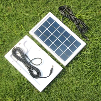 

BUHESHUI 3W 6V Solar Cell Module Polycrystalline DIY Solar Panel System For 3.7V Battery Charger LED Light+DC 5521 Cable 50pcs