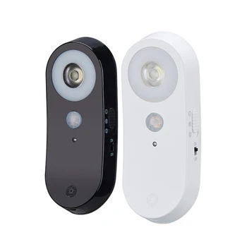 

LED PIR Sensor Night Light IR Human Body Induction Rechargeable Wall Lamp emergency usb flashlight
