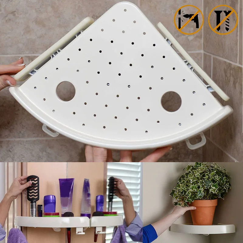 

Support Wall Without Trace Multi-functional Rack White Home Garden Home Storage Organization Storage Holders Racks