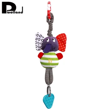 

Cute Music Elephant Lathe Rattles Hang Baby Kids Dolls Toys New Infant Educational Toys Teether Rattles Bed Hanging Belt P20