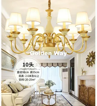 

Newly Modern 3/6/8/10 Heads American Rustic Nordic Pendant Lamp Modern Country Antique Bedroom Light E14 LED Brass Chandelier