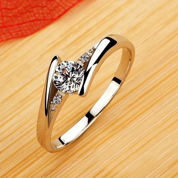 Uloveido обручальные кольца для женщин розовое золото цвет кольцо Модные ювелирные изделия Серебряное кольцо Bague Femme Anillos дропшиппинг скидка 15% J045