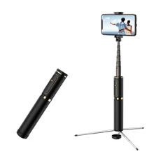 Best 360�Rotation ABS Selfie Stick Tripod Portable Wireless Bluetooth Monopod Mini expandable Selfie Sticks for universal phone