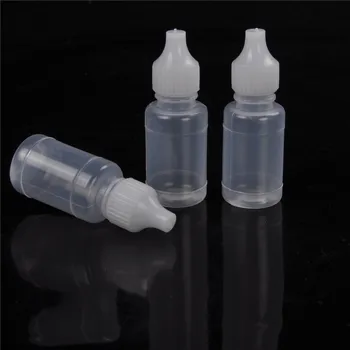 

50Pcs 10ml Plastic Squeezable Dropper Bottles Eye Liquid Childproof Cap Thin Tip Dropper Bottles