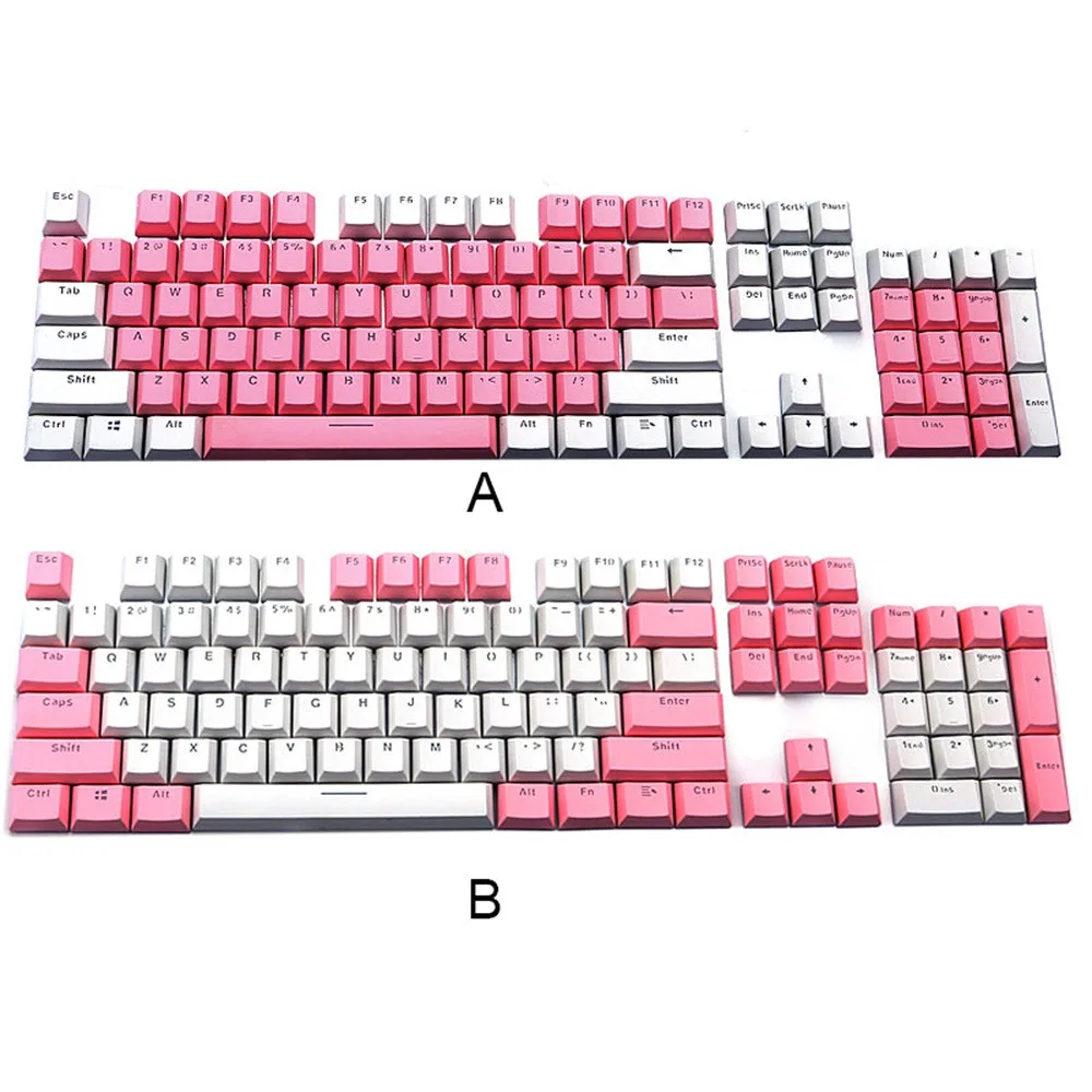 Колпачки для механических клавиш Cherry MX Switch keyboard полупрозрачные двойные колпачки PBT 104 для cherry/Kailh/Gateron 416#2