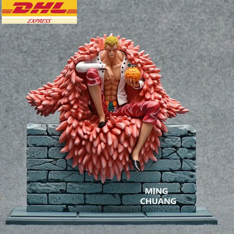 Статуя 12 20 дюйма цельная Сидящая Обезьяна D. Luffy враг Donquixote Doflamingo GK экшн-фигурка