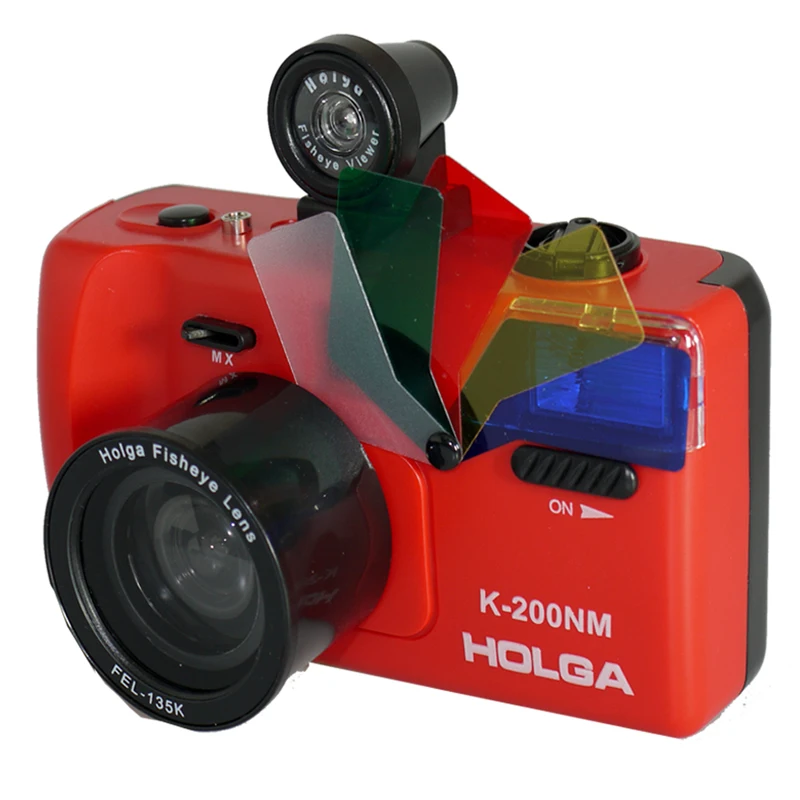 Holga K200NM/FEL/FV+ Рыбий глаз FEL-135K и рыбий глаз видоискатель Набор Ломо K-200NM Пленочный Фотоаппарат-4 Цвет