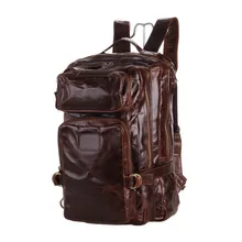 Nesitu винтажные мужские рюкзаки из воловьей кожи унисекс из натуральной кожи женский рюкзак# M7048
