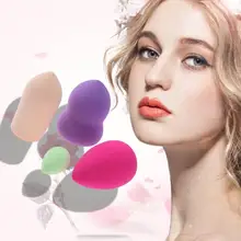 4 шт./компл. мягкий спонж для макияжа затяжки гладкая влажная сухая основа порошок BB крем смешивающие пуховки Pro Косметический Инструмент 4 размера