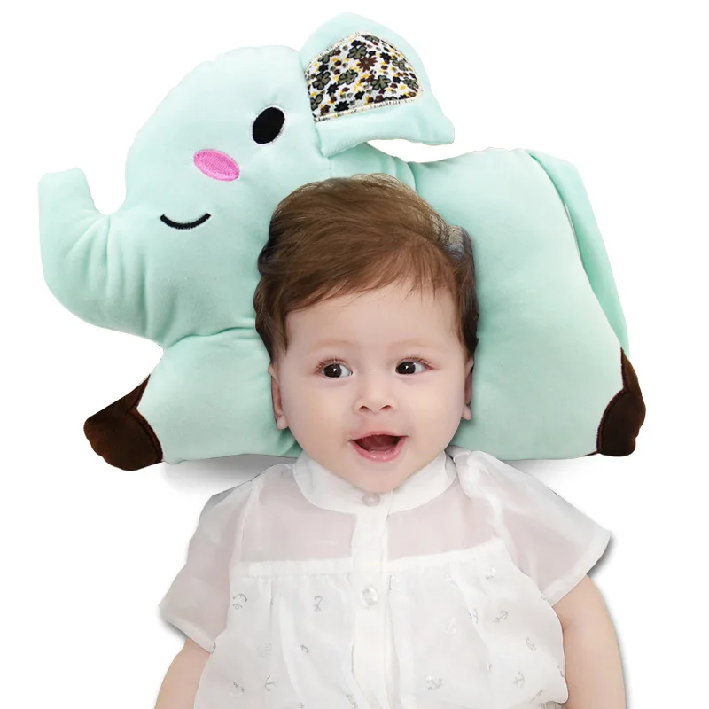 US Baby Infant Toddler Pillow Flat Head Sleeping Support Cushion Prevent Soft