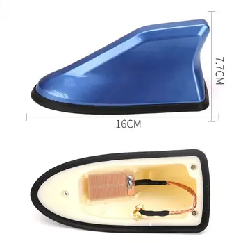 

New 1 Pc Universal FM Signal Amplifier Car Radio Aerials Shark Fin Antenna Car Roof Decoration Auto Side Replacement 6 Colors