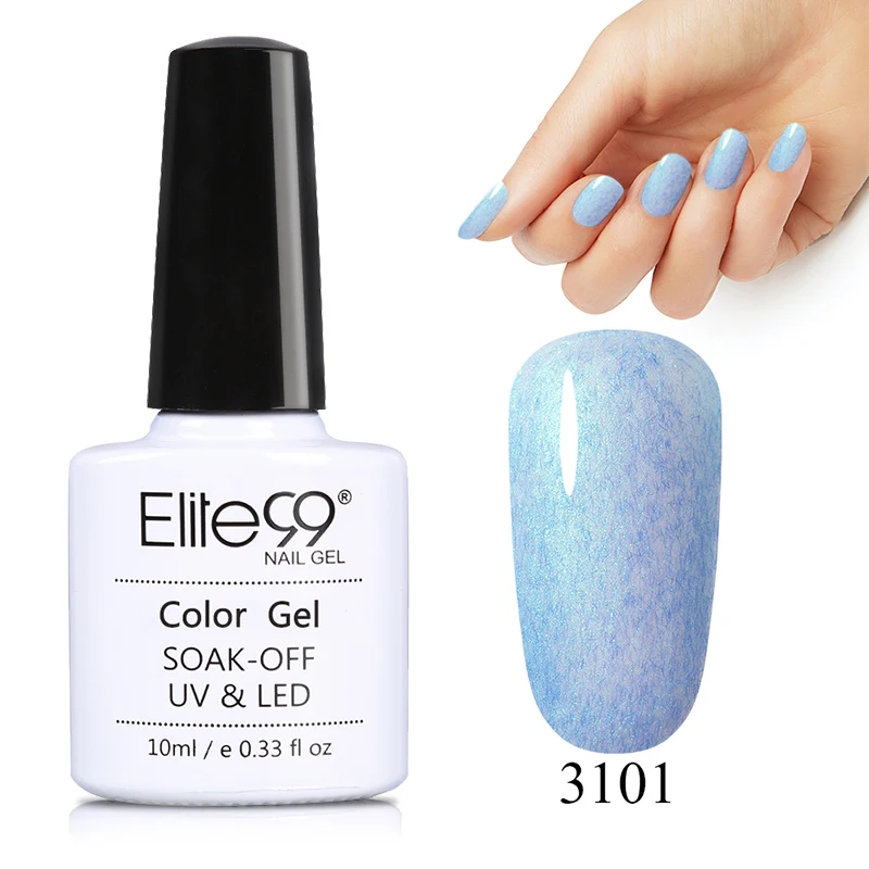 Elite99 10 ML piel sintética Color Gel esmalte de uñas Shell sirena Vernis UV lámpara curado Base superior necesita laca de Gel esmalte