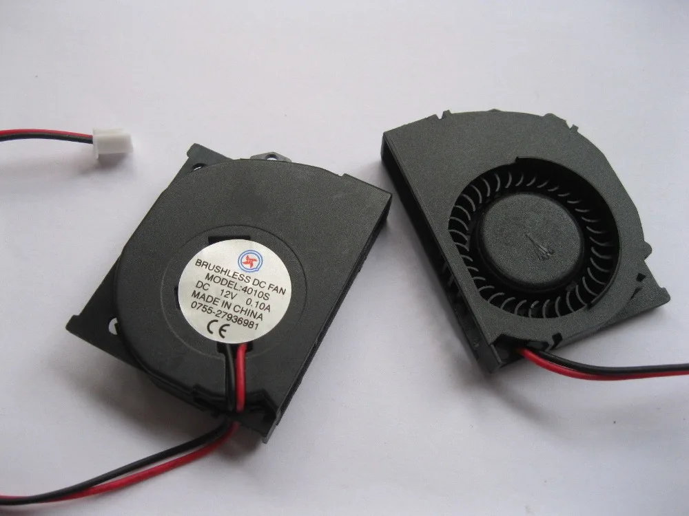

10 pcs Brushless DC Cooling Blower Fan 4010S 12V Black