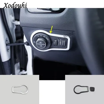 

For Jeep Compass 2017 2018 2019 2020 Car Styling Cover Detector Front Fog Light Switch Inner Trim Frame Lamp Panel Stick Part
