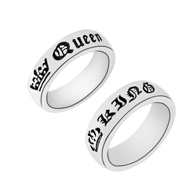 king and queen rings lovers ring engagement gift jewelry crown rings