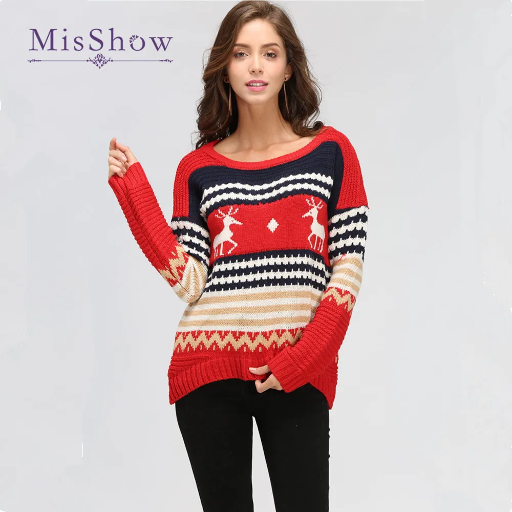 women reindeer sweater