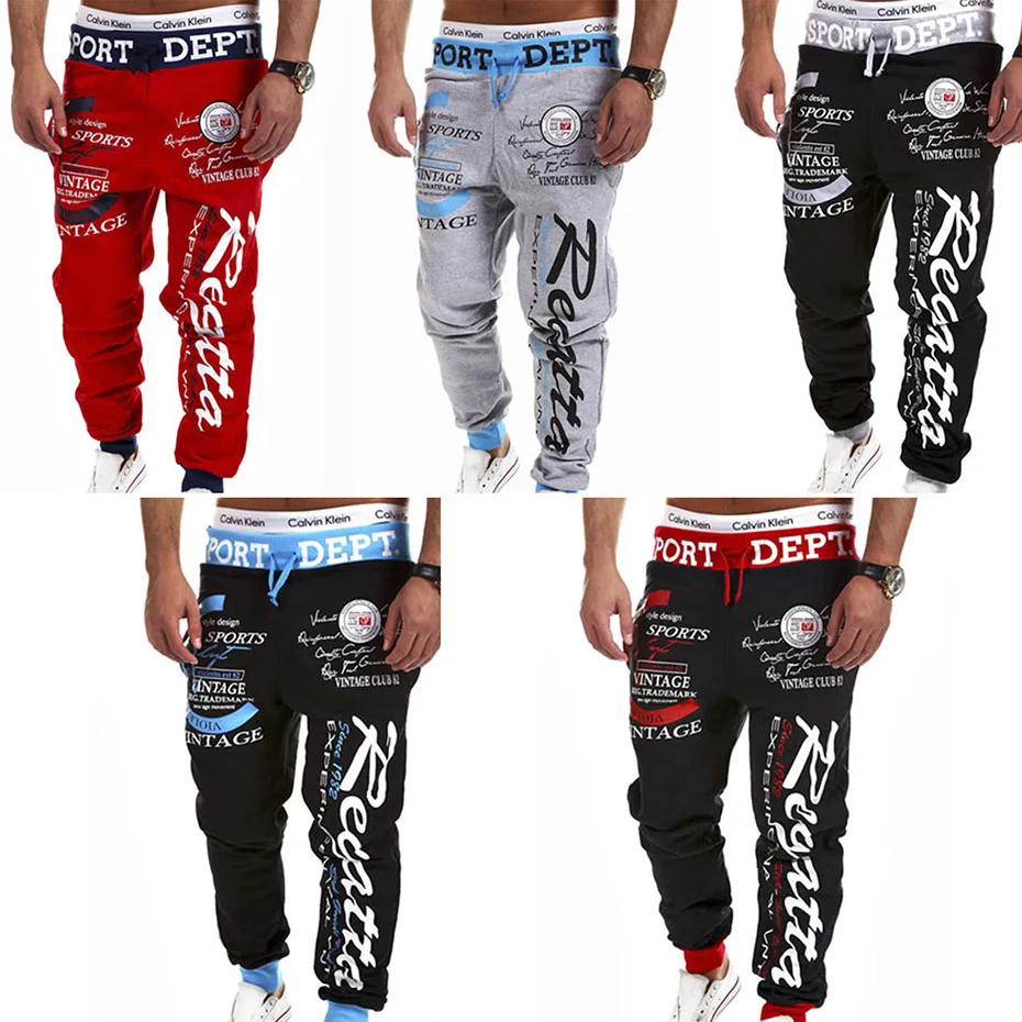 Zogaa 2019 New Men's Casual Print Hooded Zipper Drawstring Elastic Set Two-piece Fitness Loose Sports Suit
