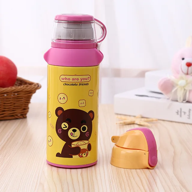 Buy 500ml Cute Kids Thermo Bottle with Straw Thermos