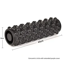 Полый и покрытый Поролоновый ролик для йоги с чехлом, сиденье для йоги, Пилатес, фитнес-ролик из пены, спортивный массаж, расслабление мышц