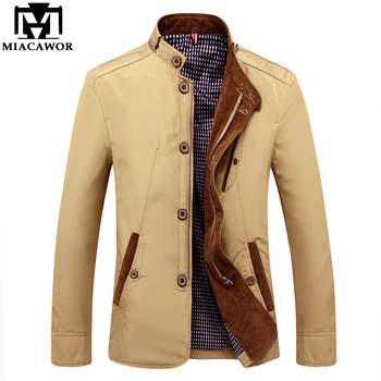 

MIACAWOR New Spring Autumn Men Jackets Thin Windbreaker Coats Men Casual Jaqueta Masculina Zipper Outwear Dropshipping J585