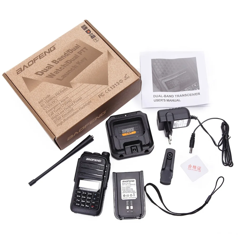 BAOFENG UV B9 8 Вт мощная рация 10 км дальний радиус действия cb radio comunicador наружная