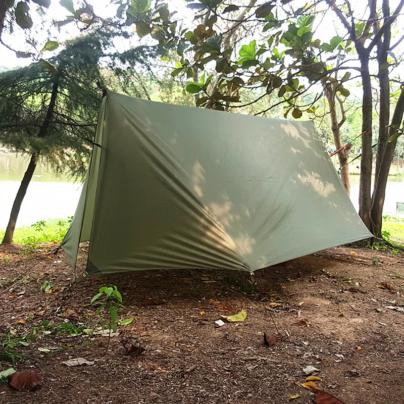 Acampamento ao ar Esteira de Acampamento Dossel Livre Poleless Tenda Rede Toldo Abrigo Proteção Pára-sol 3 Cheap Barracas