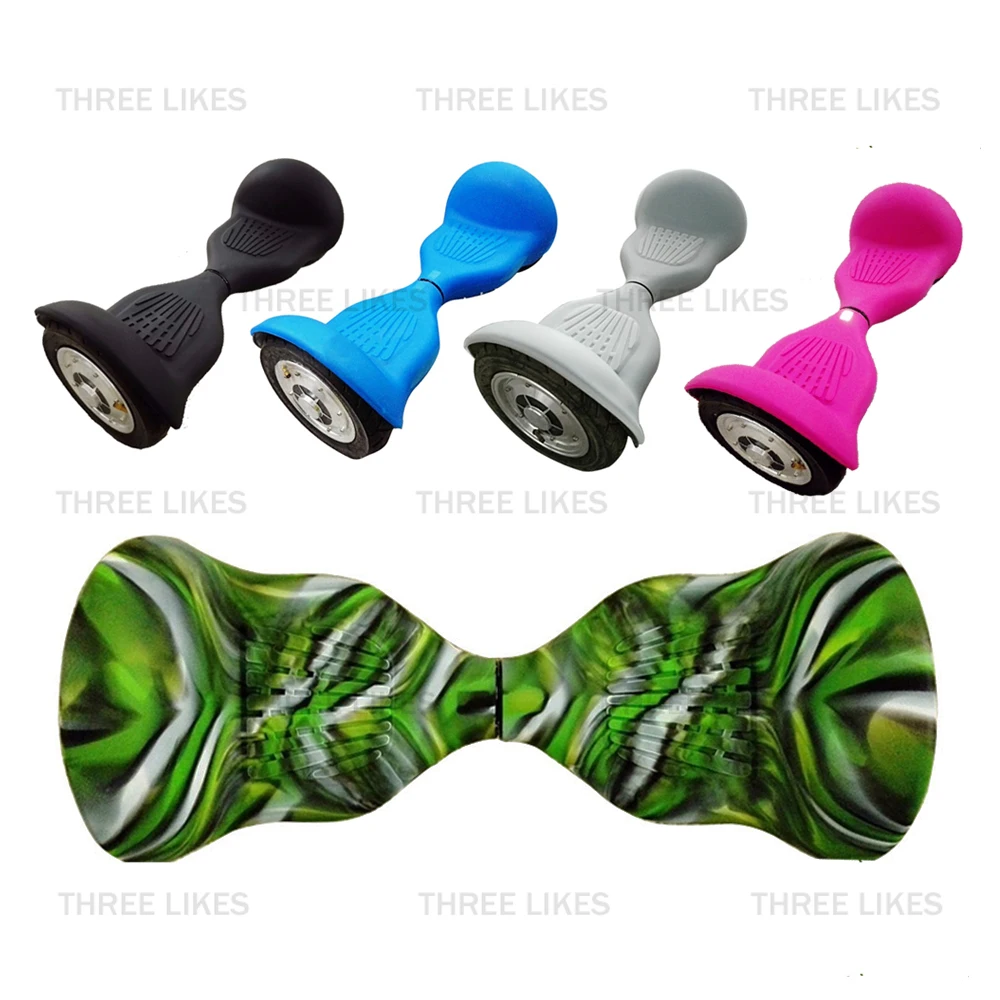 

Anti Scratch 2 Pcs 10 Inch 2 Wheels Self Balancing Electric Scooter Silicone Case/Sleeve/Wrap/Enclosure for Hoverboard Mini Car