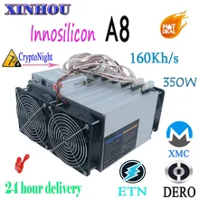 Используется Asic miner Innosilicon A8 криптомастер 160kh/s криптомастер XMC ETN DERO горная машина лучше чем Antminer X3 s9 Z11 S17
