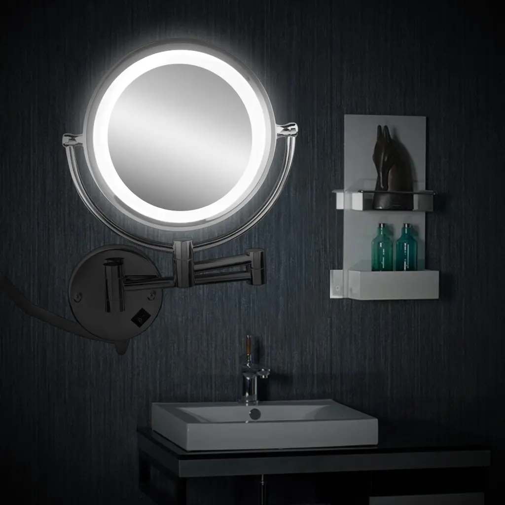  Cheval mirror vanity cosmetic mirror LED Illuminated 7x Zoom Magnification Mirror Makeup 8.5 inch - 32861463979