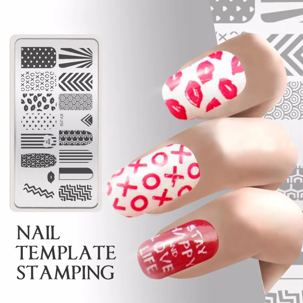 Easy Reusable Stamping Nail Art Stamp Template Stencil Plate Printing