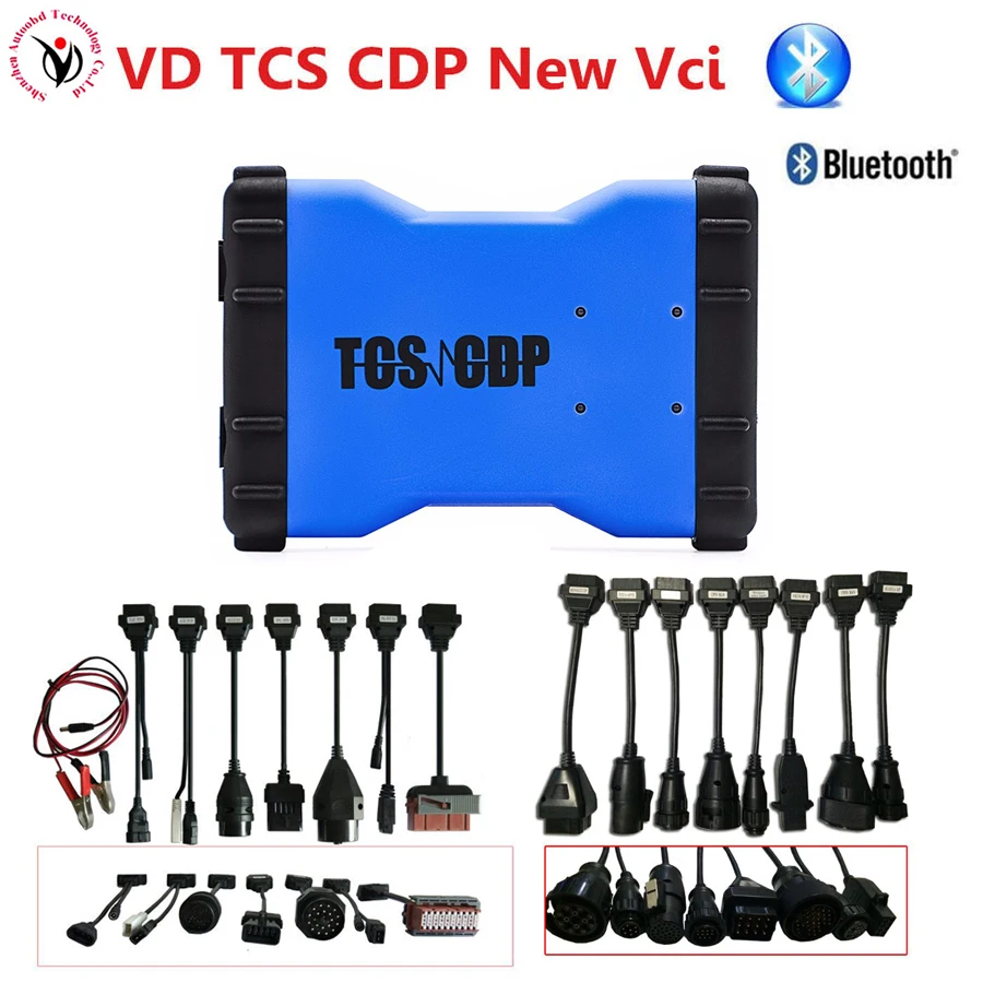 

DHL FREE SHIP New Blue VD TCS CDP PRO Plus with Bluetooth cdp pro for Cars Trucks 3IN1 with full 8 car cables+ 8 truck cables