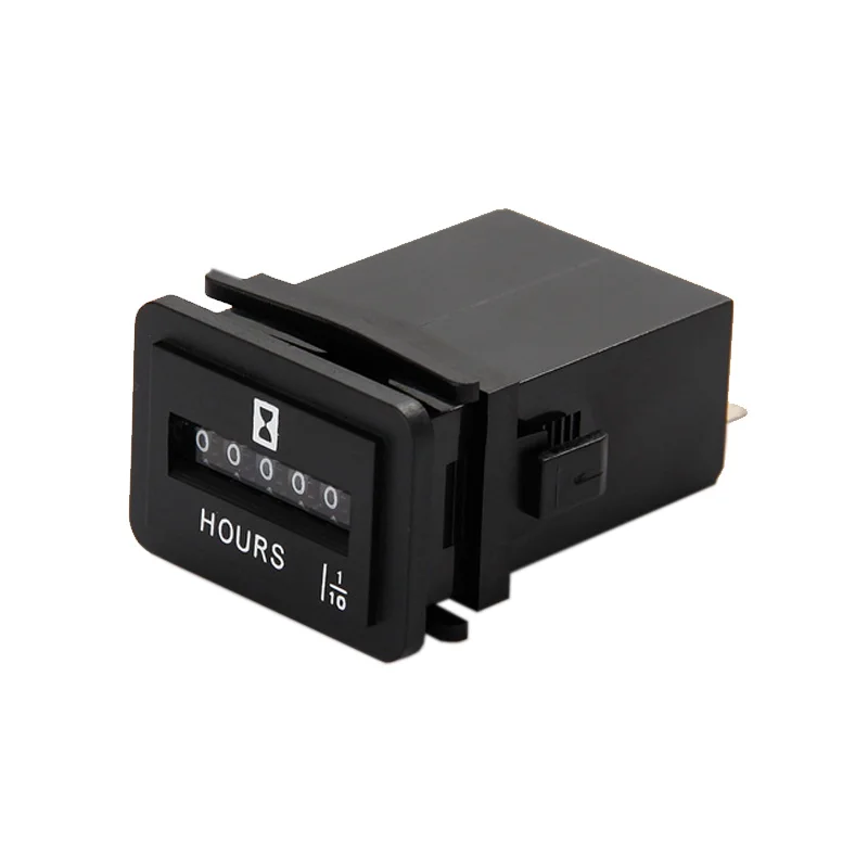 

99999.9 snap in Vehicle Boat Truck Motorcycle mechanical Hour Meter Accumulate timer counter for generator AC 110~250V
