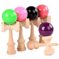 Новые забавные традиционные деревянные игрушки Lida Красочные Pu Крашеные деревянные игрушки деревянный меч нефритовые наконечники мяч