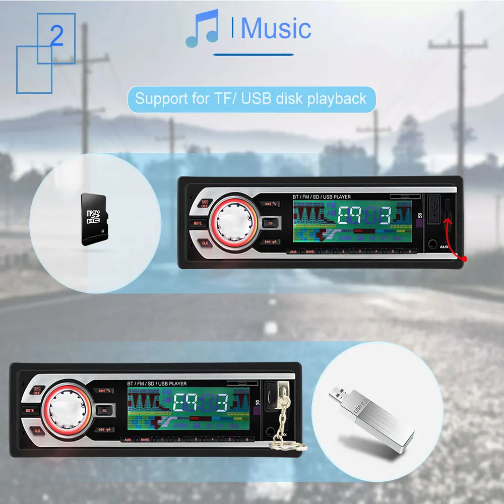 24 В Авторадио 1 din автомагнитола стерео bluetooth аудио mp3 рекордер usb sd aux вход oto teypleri